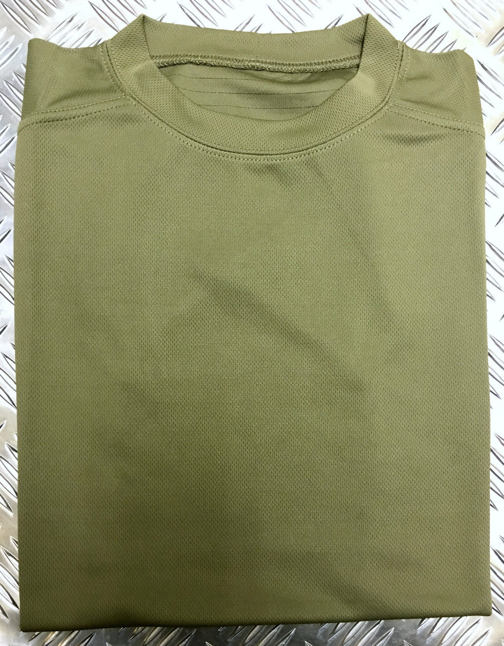 British Mesh T-Shirt Anti Static Self Wicking Army Green / Olive - Used