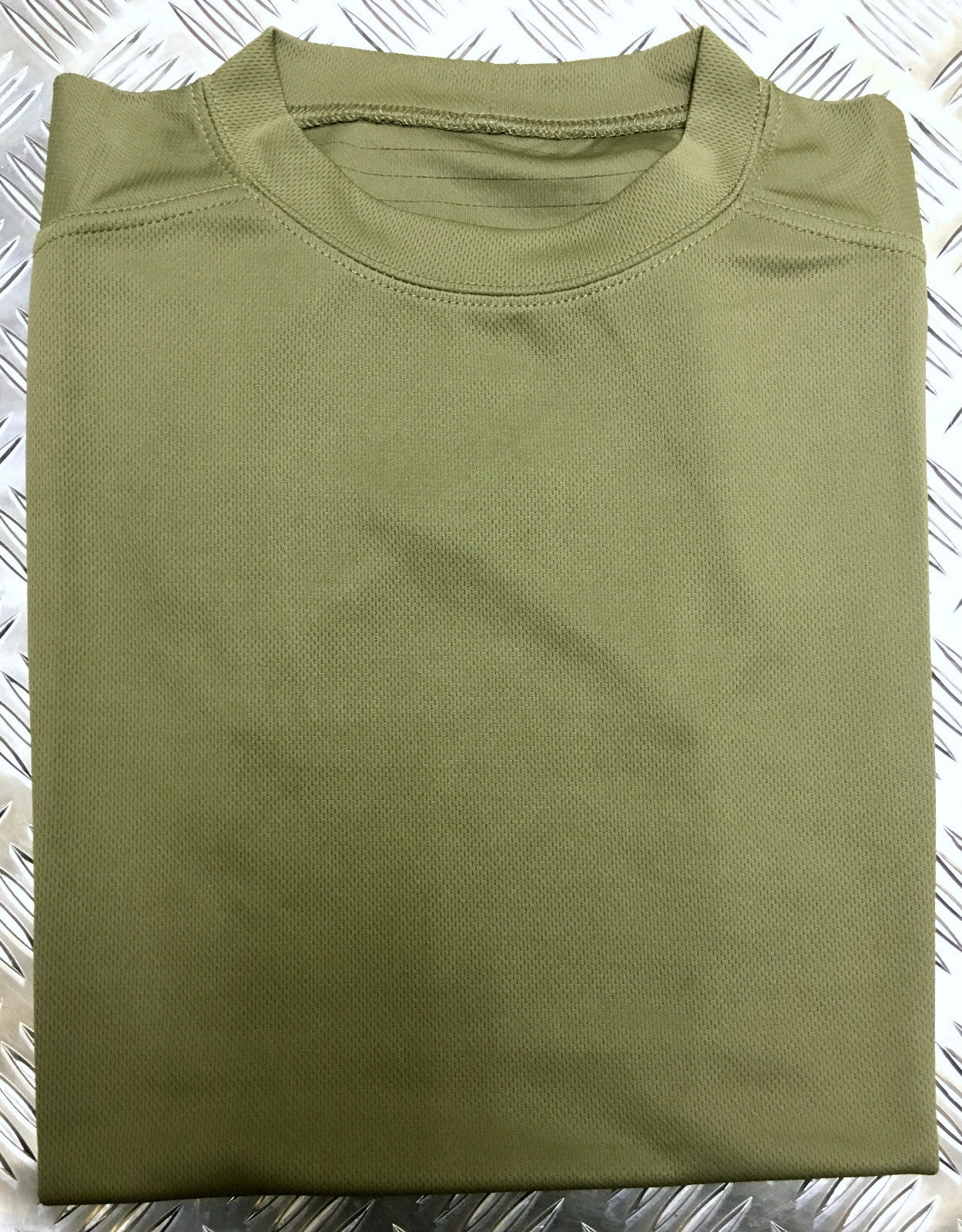 British Mesh T-Shirt Anti Static Self Wicking Army Green / Olive - Used