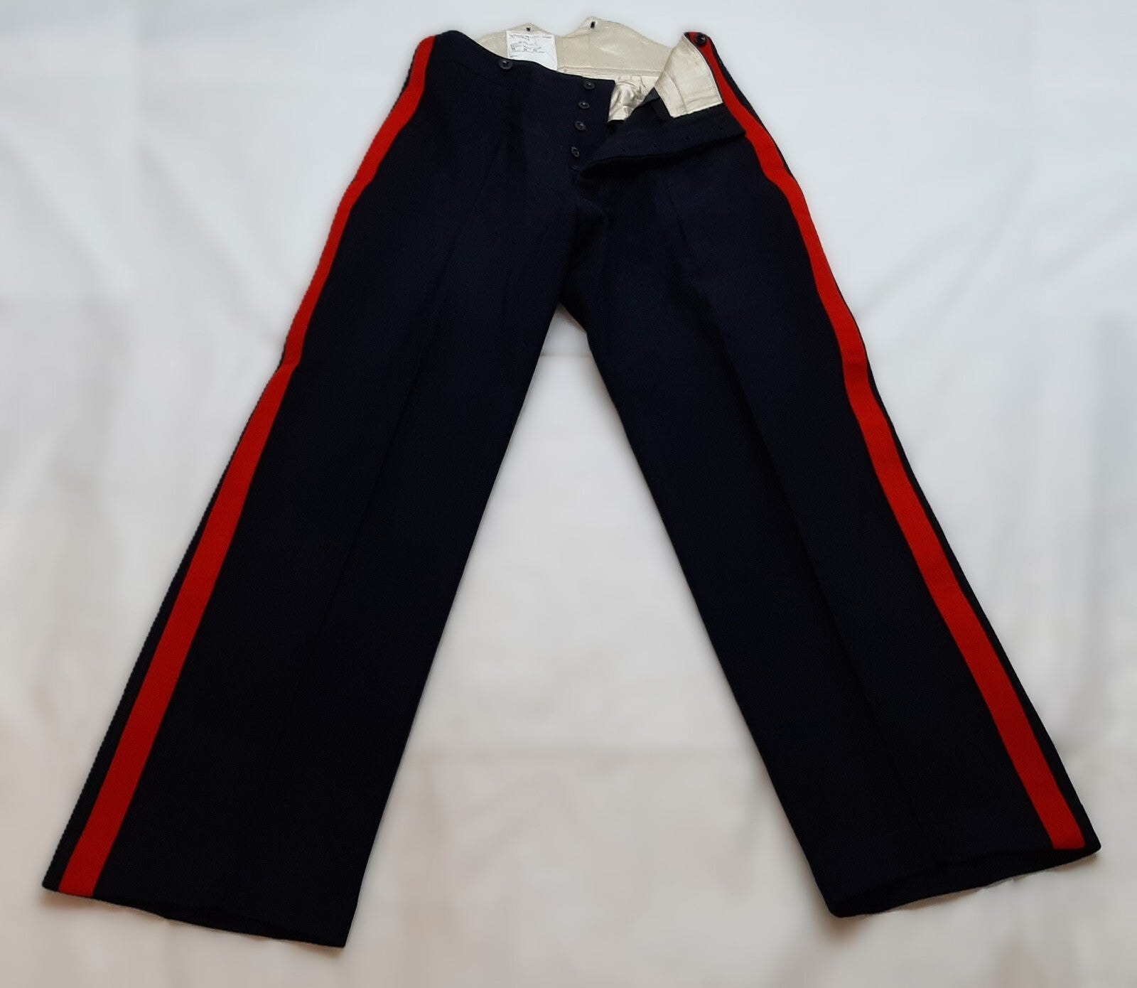 No1 RMAS Trousers British Army Pattern Cadet Officer Dress 1" Red Stripes W34"