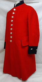 British Army Red Long Coat Royal Hospital Chelsea Q/C Buttons Colour WO2