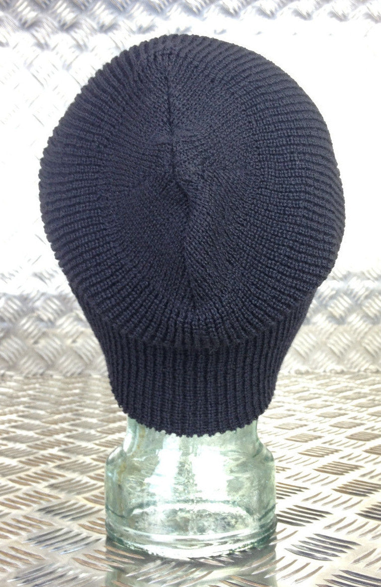 Genuine US Army Black Beanie Hat / Watch Cap 100% Wool - NEW