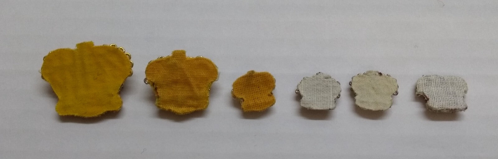 Army Crowns Gold/Silver With Crimson Padding Hand Embroidered H/E Insignia X6
