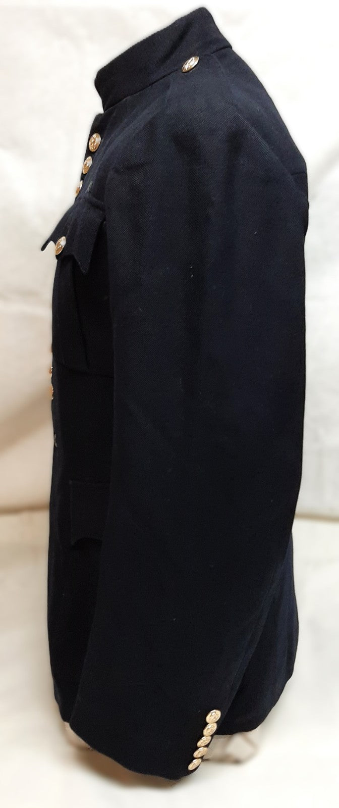 British Army Welsh Jacket Vintage No1 Blue Dress Coat No Rank