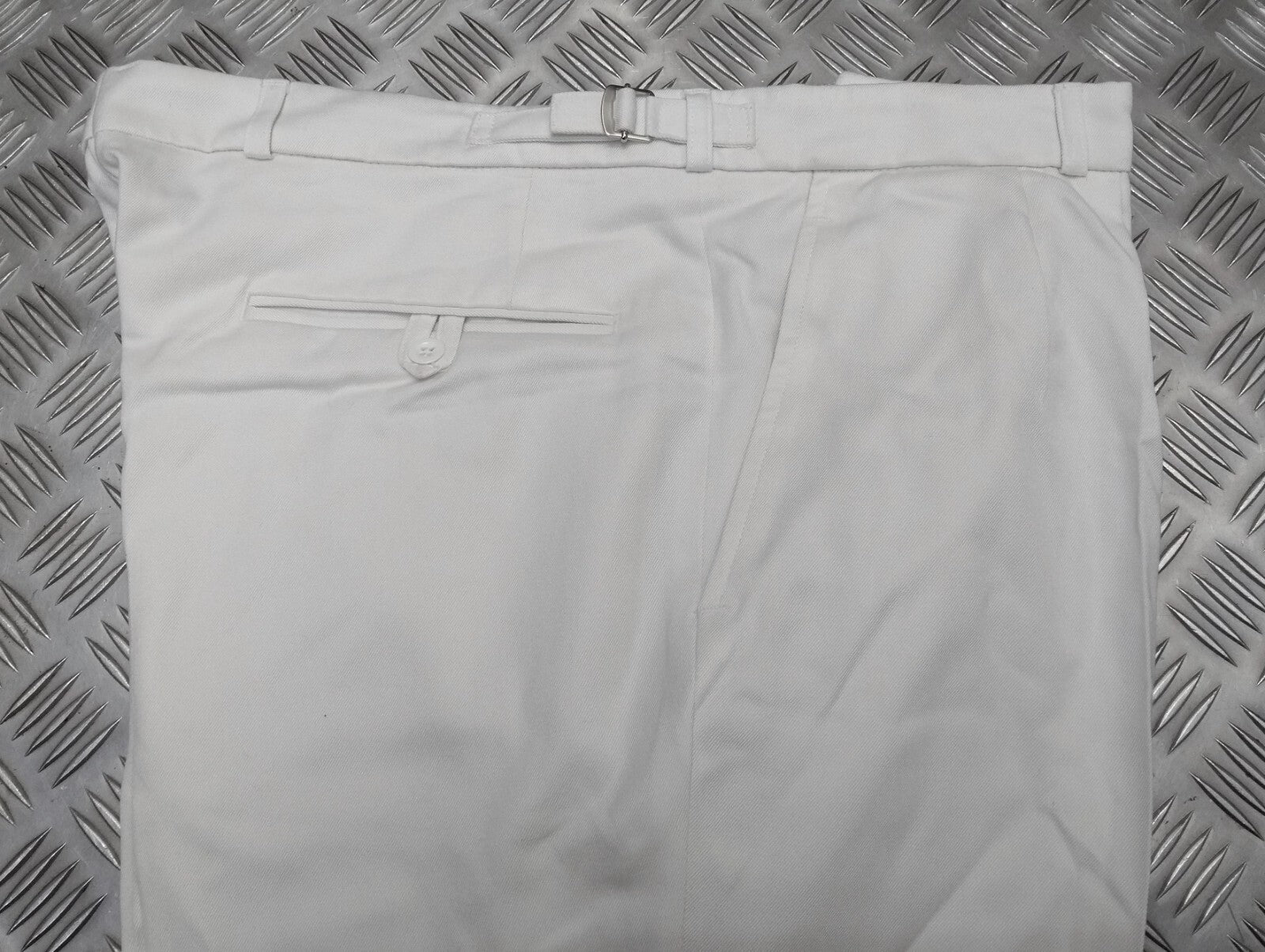 White Naval Trousers RN Style Class 1 CLI Smart Dress Straight Bottoms Used