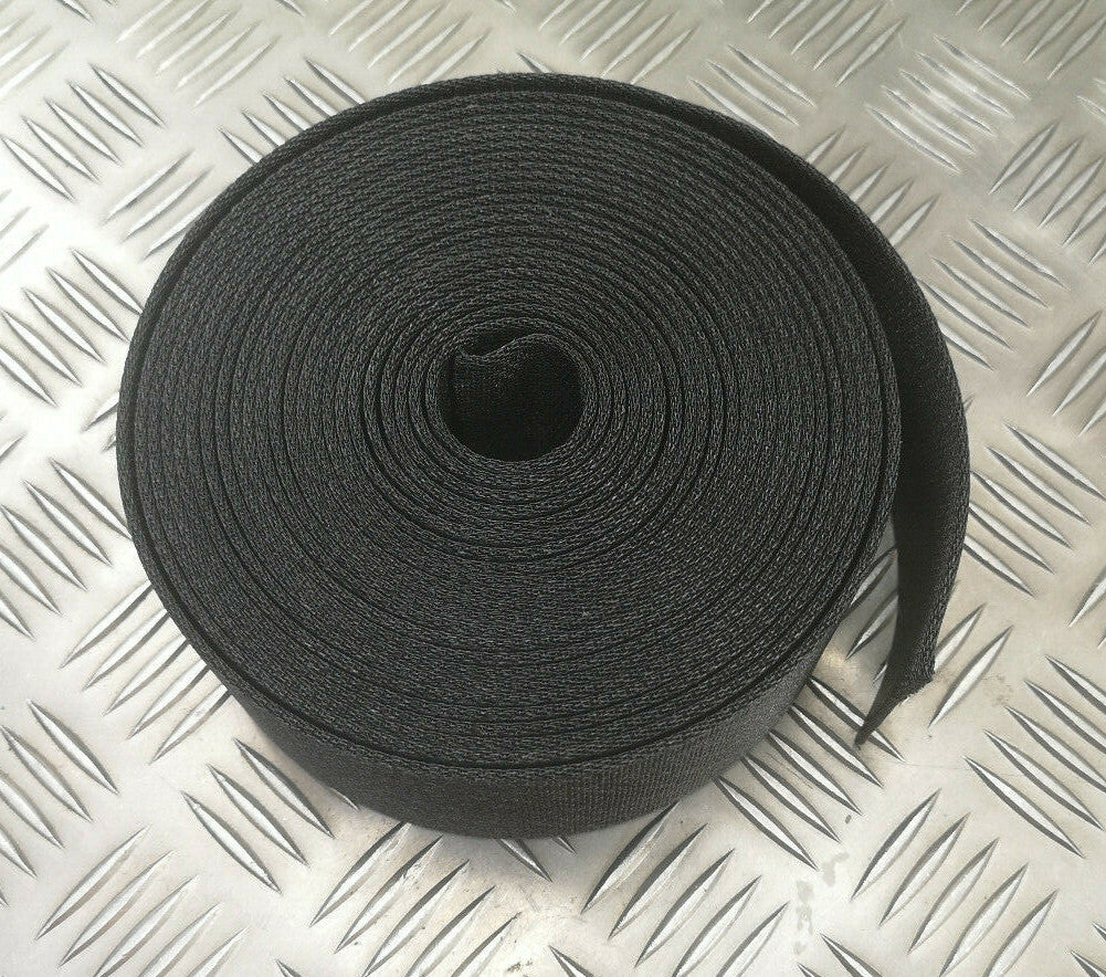 Mil-Spec Belting Ceremonial Black Courlene Belt Material Parade 57mm NEW