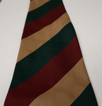 Mercian Regiment Cerise Red Buff Green Dress Tie Made In England by C.H. Munday