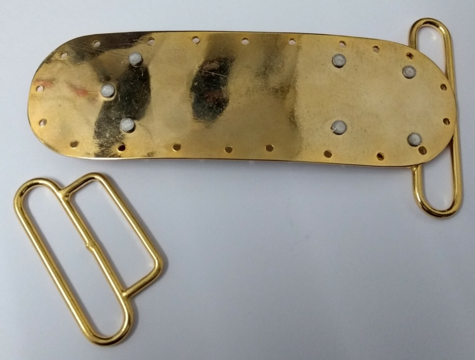 Ceremonial Curved Belt Brass Plate For Waist Sash Genuine British NEW
