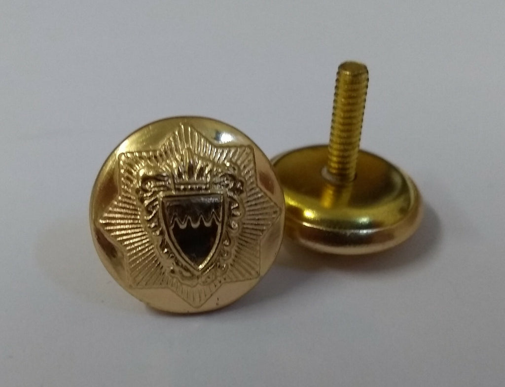 Bahrain Medium Dress Screw Back Buttons x 4 NEW