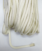 White Viscose Tubular Braid 7mm/Decorative/Crafting/Design/Textile/DIY