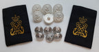 RNavy Buttons and Shirt Slides (PO) British Naval Set
