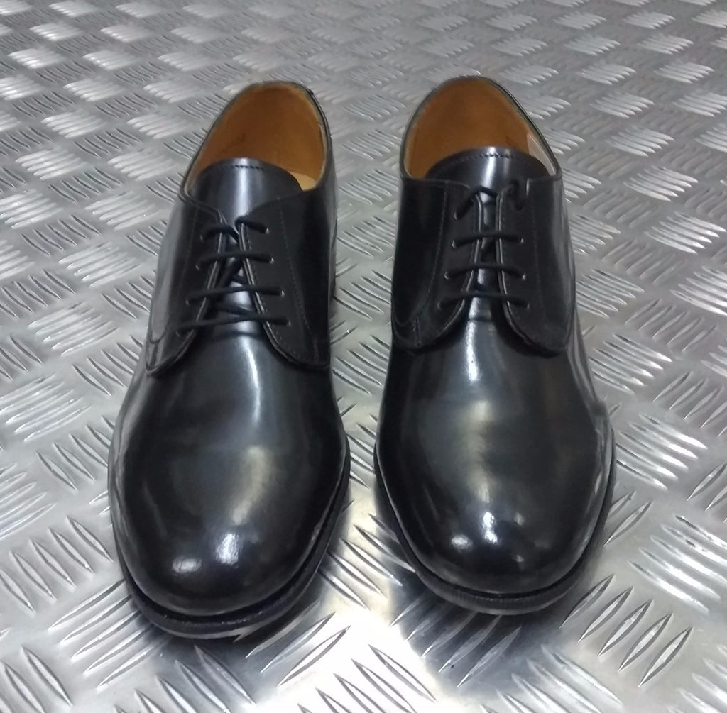 Women's Service Shoes Black Gibson Leather With Leather Soles NEW