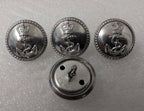 Genuine British Royal Navy Issue (RN) Silver Buff Anchor Insignia Buttons 36L