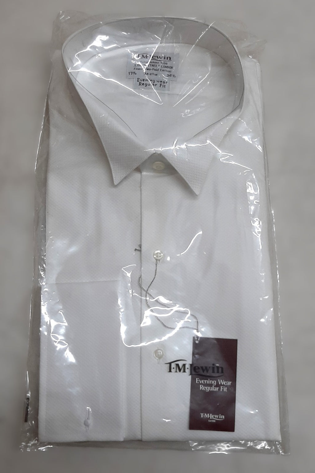 T M LEWIN Dress Shirt Marcella Wing Collar Tuxedo Type Evening & Mess