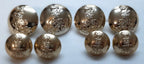 Life Guards Button Set British Army No2 Dress Uniform Lion / Crown LG Insignia