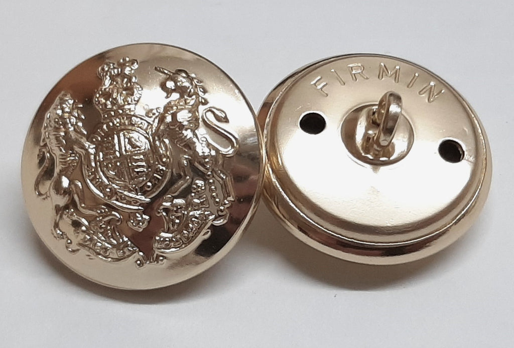 British Army The Royal Coat of Arms General Service Buttons 40L x 8 - NEW
