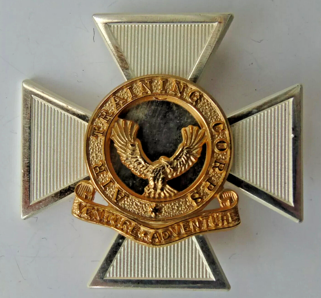 RAF Chaplains Pin on Scarf Badge Gilt and Silver Plated Royal Air Force ATC - NEW