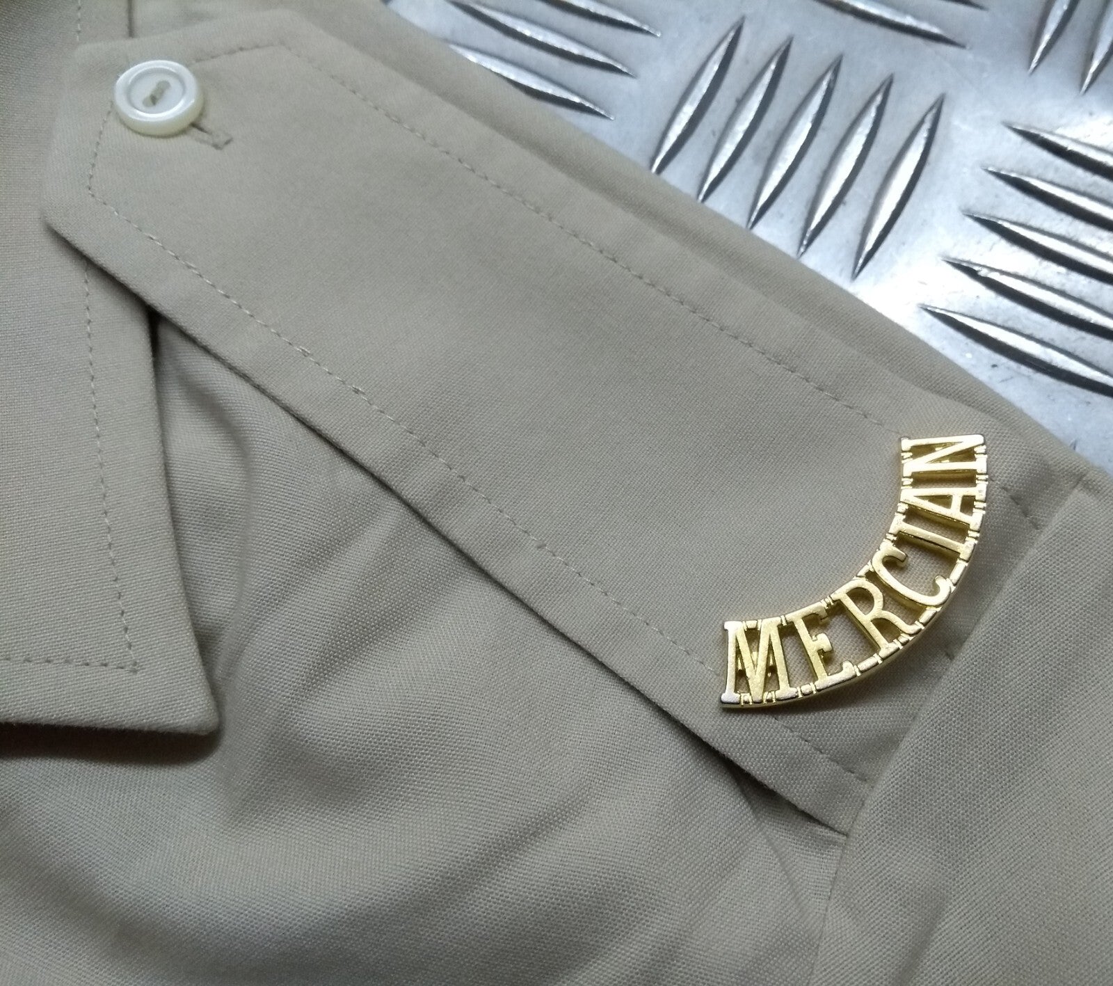 British Army Mercs FAD Shirt No2 Short Sleeves With Q/C Crown and 3 Bar Chevron 37cm