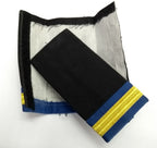 Shoulder Slides RAF Royal Air Force Hook & Loop Epaulettes A/F With Gold Bars