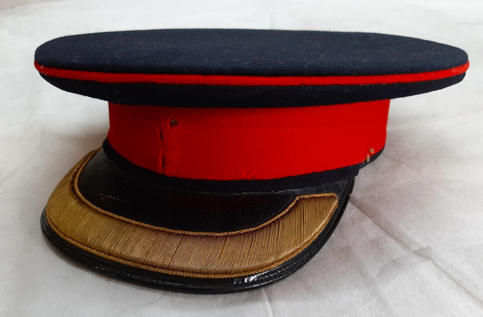 Vintage No1 Officer Hat British Army Royals Peaked Cap No Insignia Hawkes 55cm