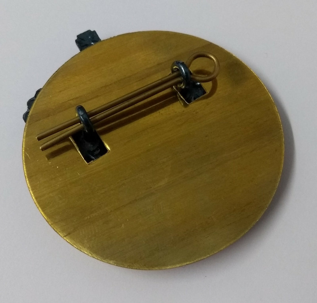 St Edwards Crown Subdued With Brass Backplate British Issue