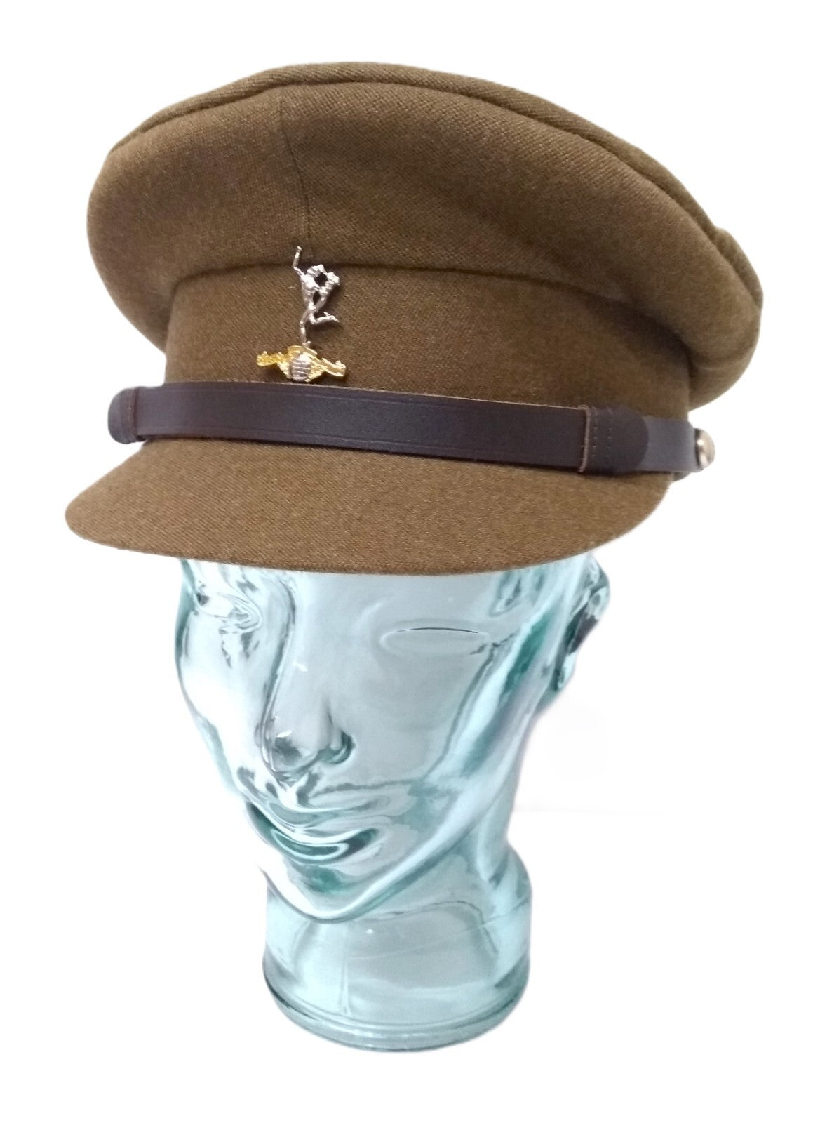 No2 Officers Hat R Signals British Army Goldings With Insignia & Chin Strap 57cm