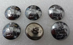 Genuine British Made Issue E R Crown Silver Buttons 30L 19mm