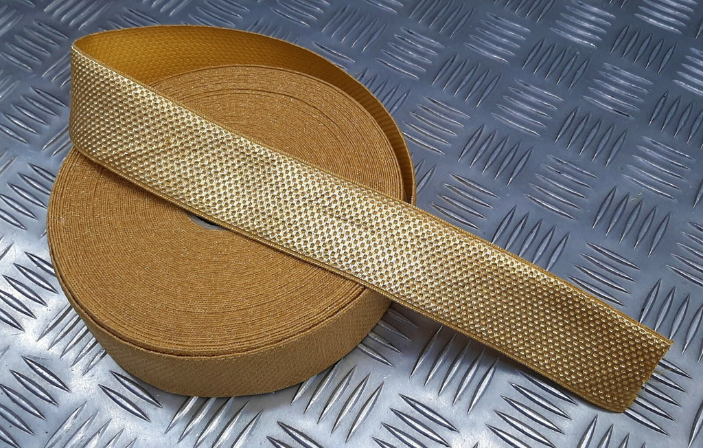 44mm Gold Mylar Rank Basket Weave Lace Tape British Made Issue RC25