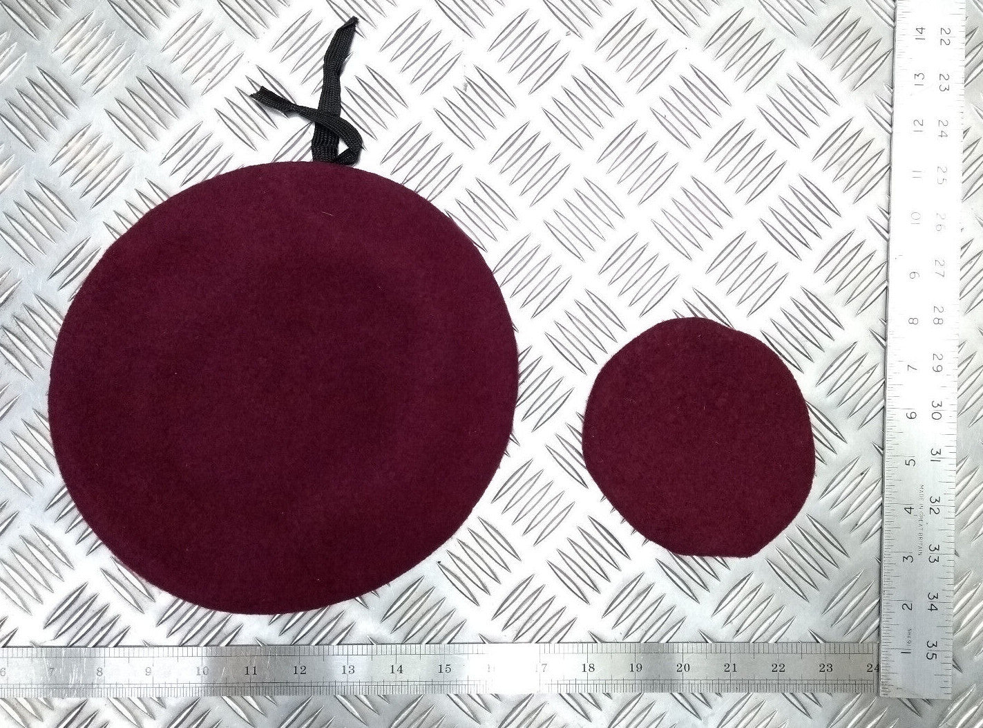 Miniature Genuine Hobson London Maroon Wool Bonnet Beret