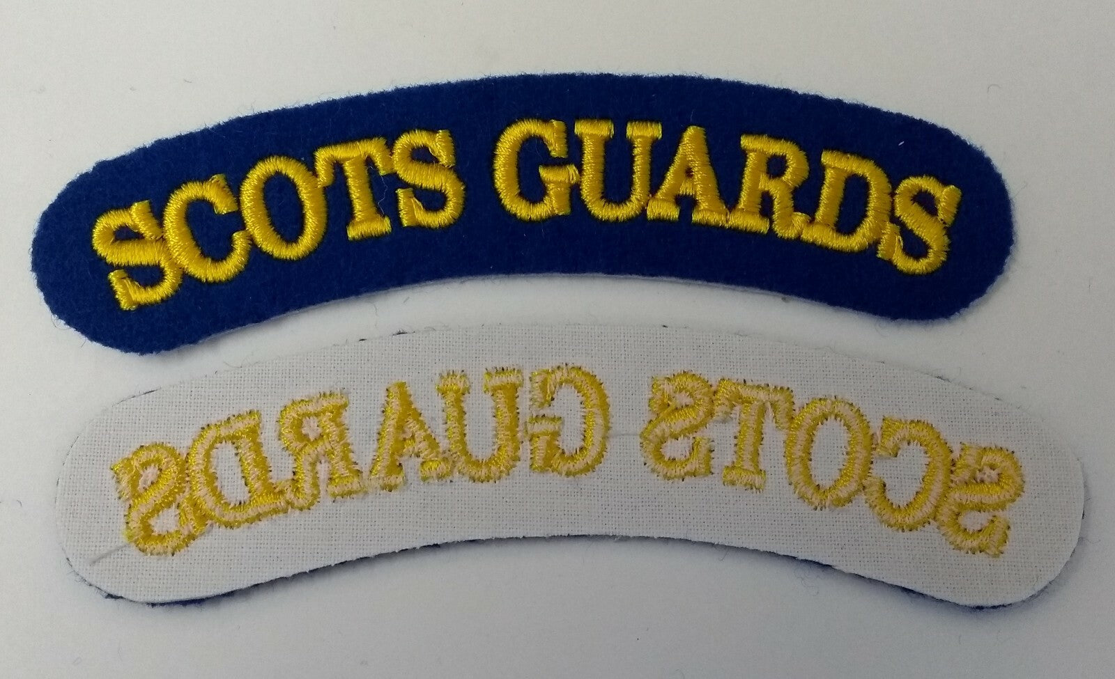 Genuine British Army Issue "Scots Guards" Shoulder Title Patches - NEW ASPS62