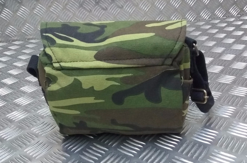 Military Style Mini Canvas Shoulder Bag Small Effects Military Camo Stripe - NEW