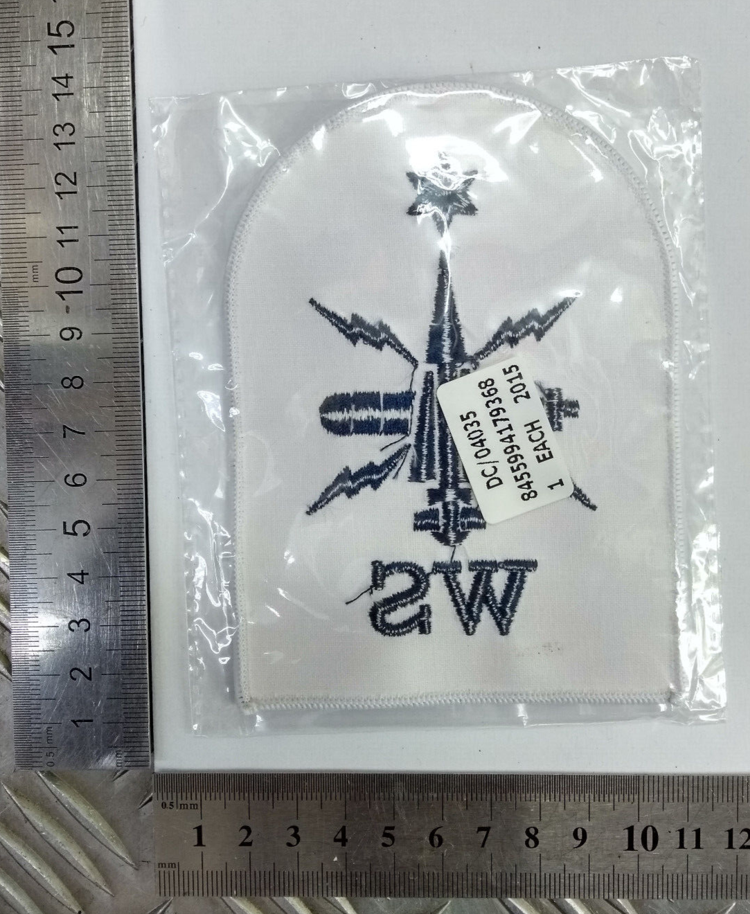 Royal Navy Warfare Specialist Able Rate Blue & White Qualification Patch