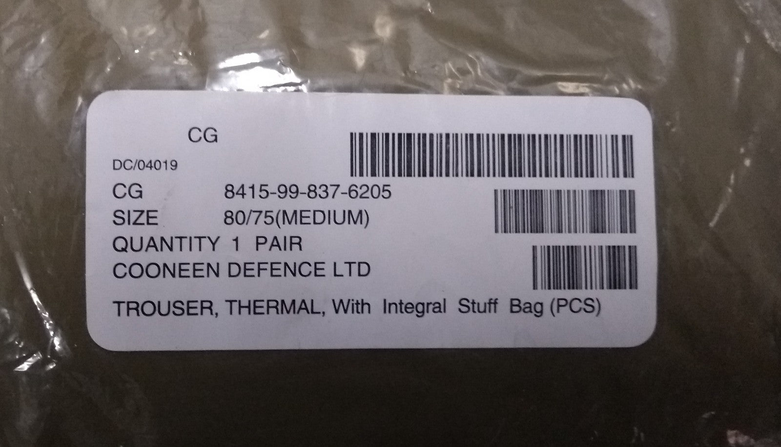 British Softy Thermal Cold Weather Trouser PCS New Style