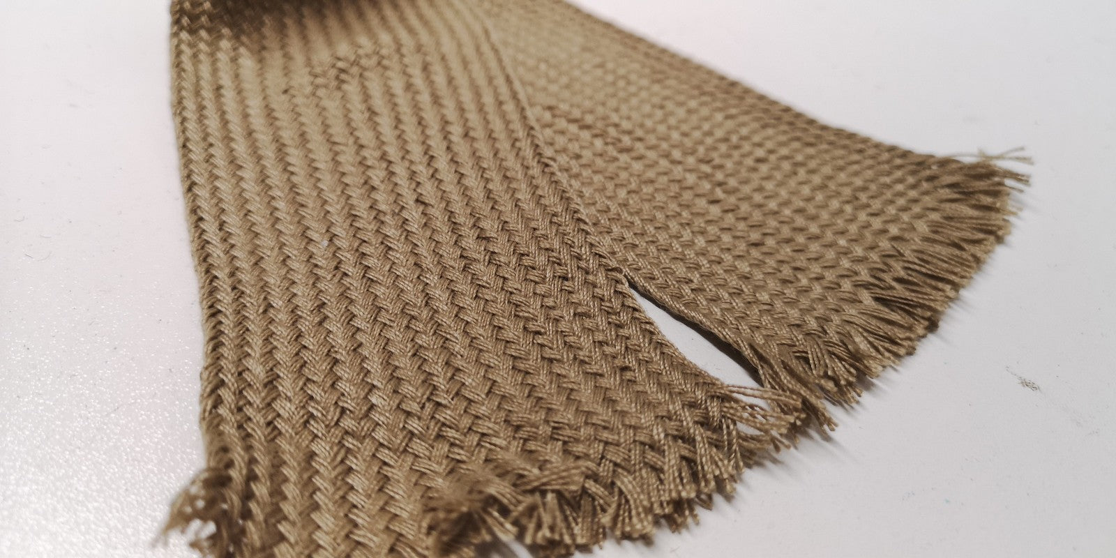 Style Worsted Knitted Light Beige Tie- NEW