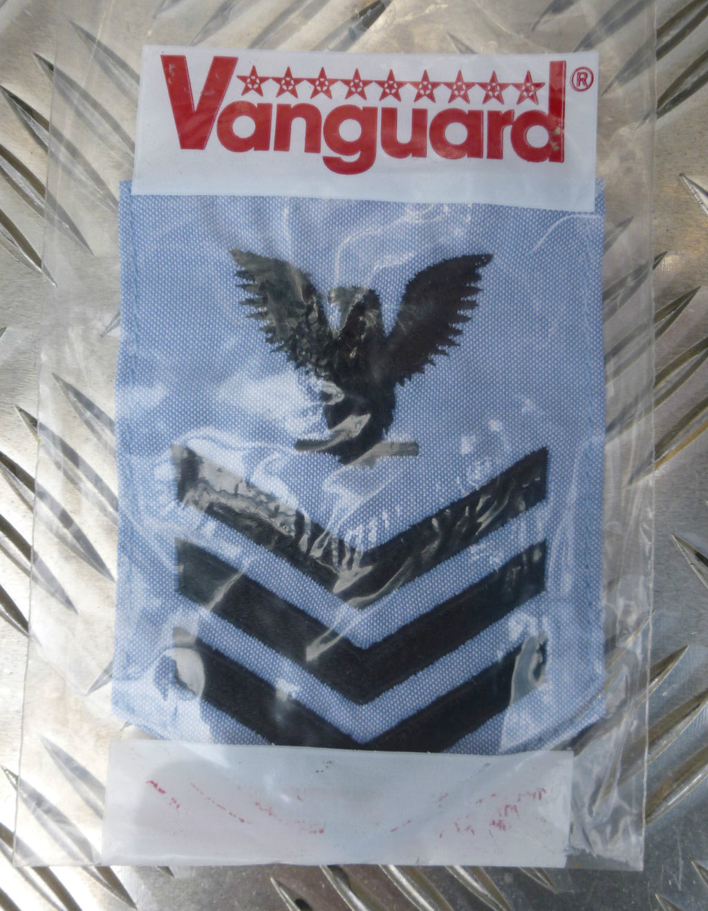 US USN USA Navy Vanguard Petty Offc. 1st Class 3 Chevron Eagle Patch- NEW