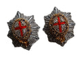 Blues & Royals Rank Stars (Gold / Silver) Hand Embroidered H/E Insignia 1 Pair