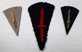 British Commando Insignia Braided Patches Vintage UK Old Pattern X3