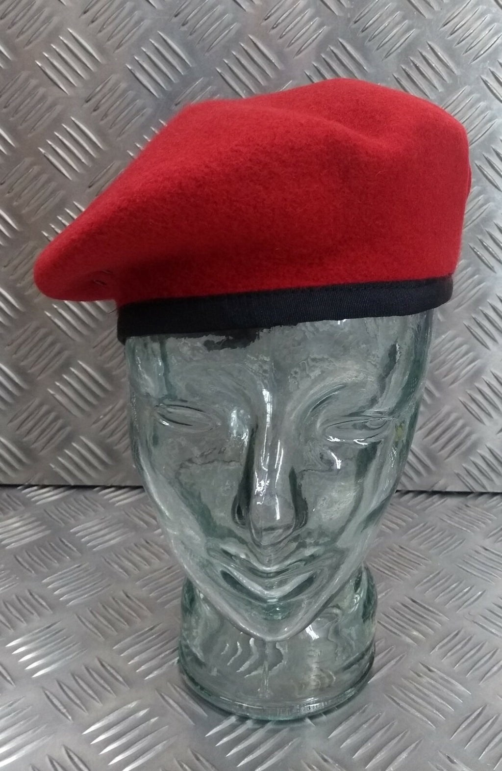 Scarlet Red Beret Service Dress Hobson of London Mil-Spec Lined Wool Old Stock