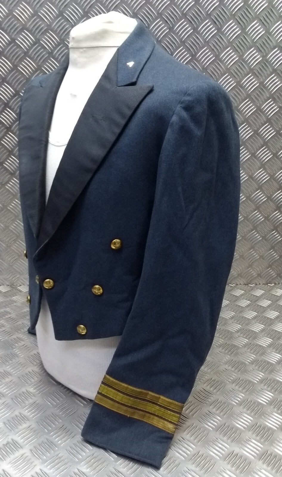 RAF Royal Air Force Vintage Mess Jacket OFC with Braided Cuffs Airforce Blue Grey Colour