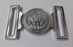 Abu Dhabi Buckle UAE Chrome Insignia Belt Locket Clasp Made in England 53mm