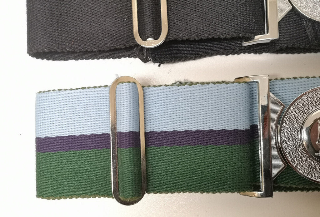 Army Stable Belts British 24 Air Mobile Brigade Buckle Various Regiments Max 52"