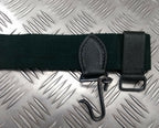 Ceremonial Canvas Belt Green With leather and Metal Fittings British Made