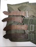 Vintage Army Issue Heavy-duty Backpacks x4 & Belts x4 Heavy Wear with Defects