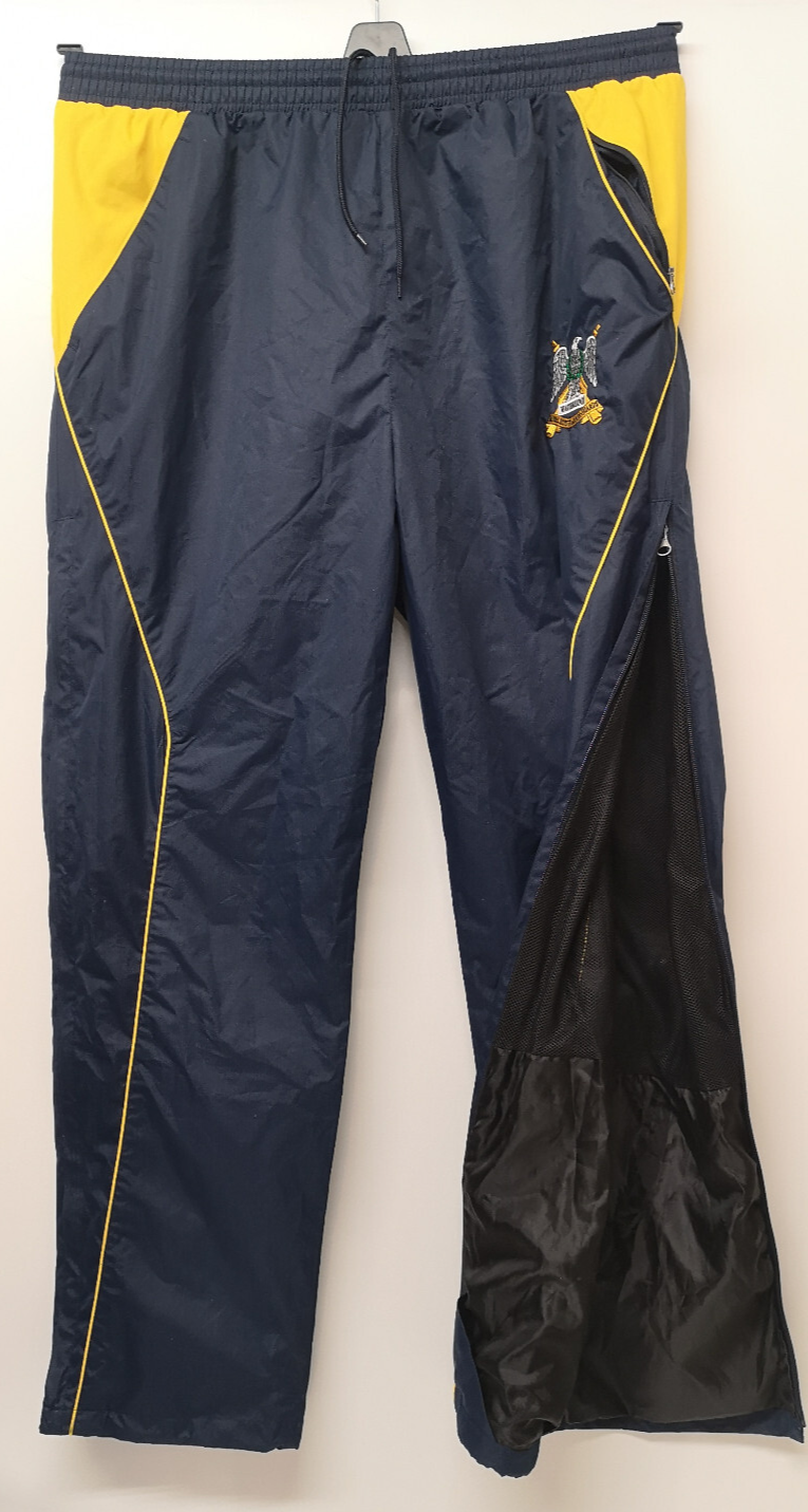 Royal Scots Dragoon Guards Insignia Blue & Yellow Waterproof Trousers Size Small