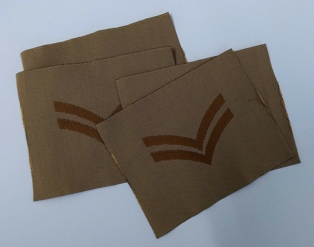 Operation Telic Chevrons Patches Corporal 2 Bar Genuine British Issue X10 Badges