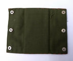 Shoulder Epaulettes Three Red Chevrons on Army Green Slide Stud Backed STD290