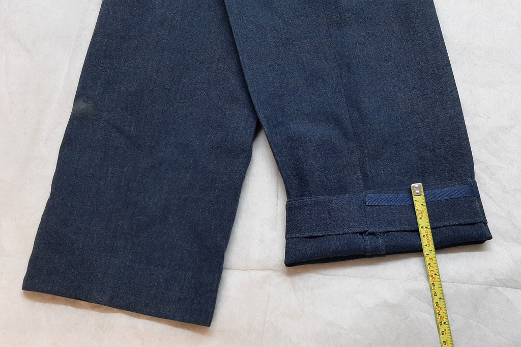 RAF Royal Air Force Trousers Mens Blue - Grey Old Pattern British Dress Waist 31"