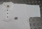 RAF Royal Air Force PTI White Polo T Shirt with Jerzees Physical Training Instructor Logo