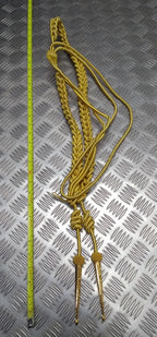 Bahrain Ceremonial Aiguillette Officers Lanyard Metallic Gold Insignia Tip Ends