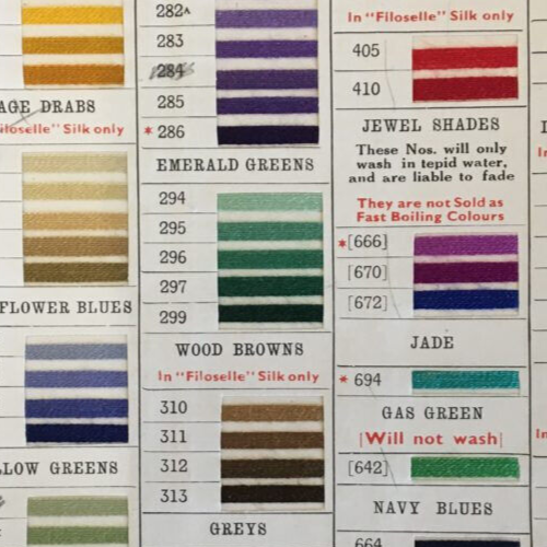 Vintage Mallard Floss Pure Silk Boiling Dyes No297 Emerald Green Pearsall's