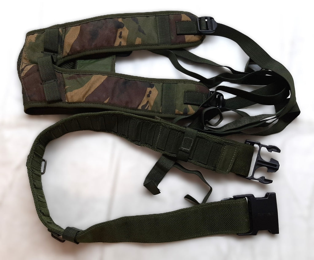 DPM Yoke & OD Green Waist Belt British Army Assault webbing Infrared Reflective